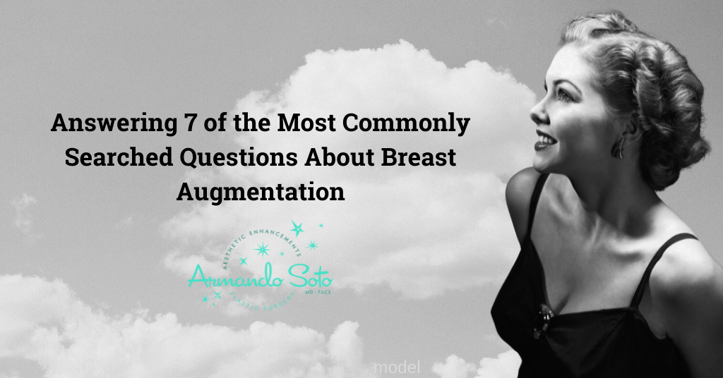 Woman thinking about breast augmentation